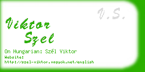 viktor szel business card